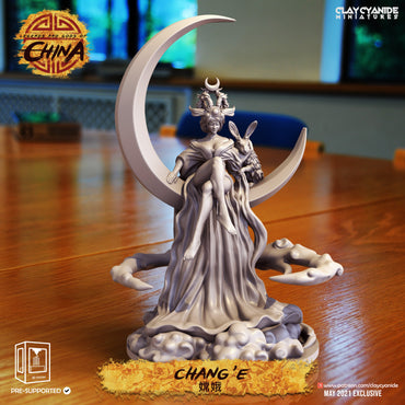 3D Printed Clay Cyanide Change Legends and Gods Of China 28 32 mm D&D (Online Only)