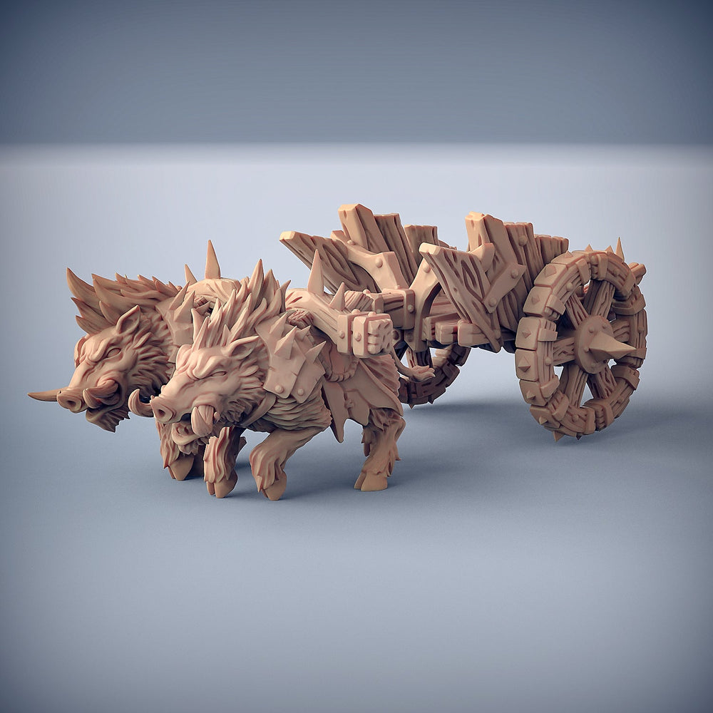 3D Printed Artisan Guild Blackrazor Chariot Blackrazor Hobgoblins 28mm 32mm (Online Only)