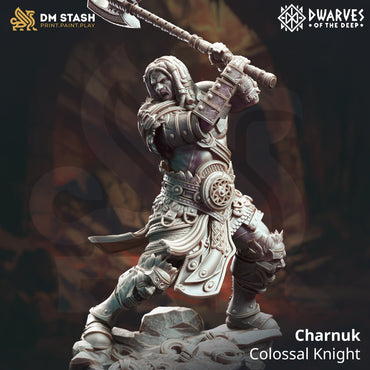 Charnuk, Colossal Knight (Male Half-Giant Barbarian) (Online Order Only)