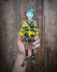 Rick Nielsen Cheap Trick 1983 Hamer Uncle Dick Doubleneck Mini Guitar Replica Collectible (Large Item, Collectible, Figure) [Action Figure] (Online Order Only) (ONLINE ORDER ONLY)