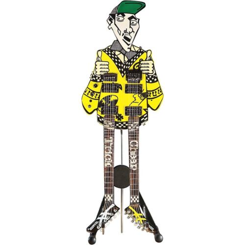 Rick Nielsen Cheap Trick 1983 Hamer Uncle Dick Doubleneck Mini Guitar Replica Collectible (Large Item, Collectible, Figure) [Action Figure] (Online Order Only) (ONLINE ORDER ONLY)