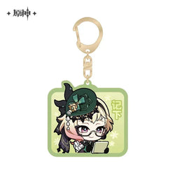 Genshin Impact Chibi Emojis Series Acrylic Keychain Court of Fontaine