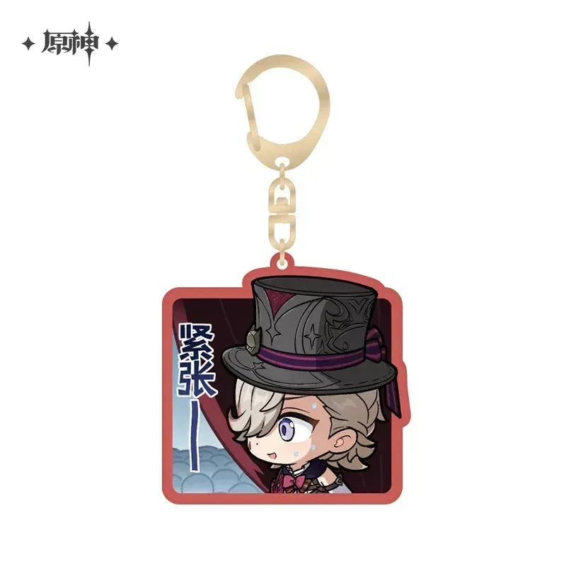 Genshin Impact Chibi Emojis Series Acrylic Keychain Court of Fontaine