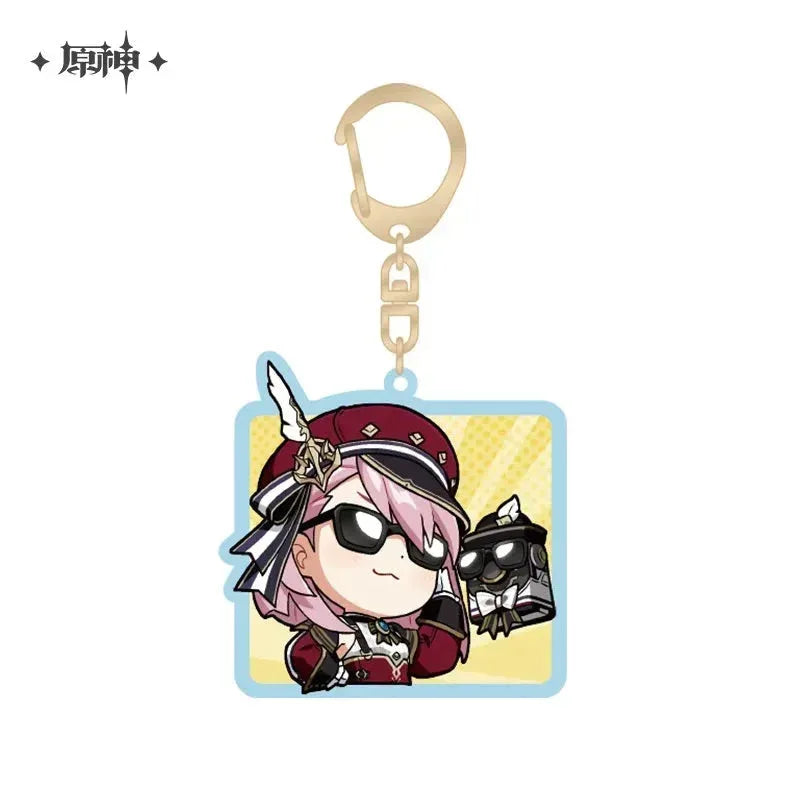 Genshin Impact Chibi Emojis Series Acrylic Keychain Court of Fontaine