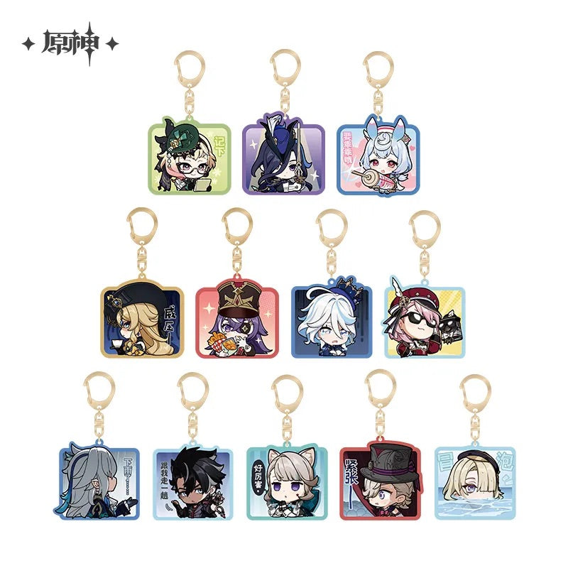 Chibi Emojis Series Acrylic Keychain Court of Fontaine (ONLINE ORDER ONLY)
