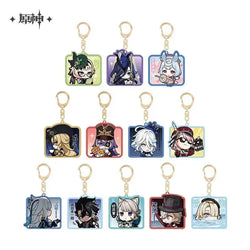 Genshin Impact Chibi Emojis Series Acrylic Keychain Court of Fontaine