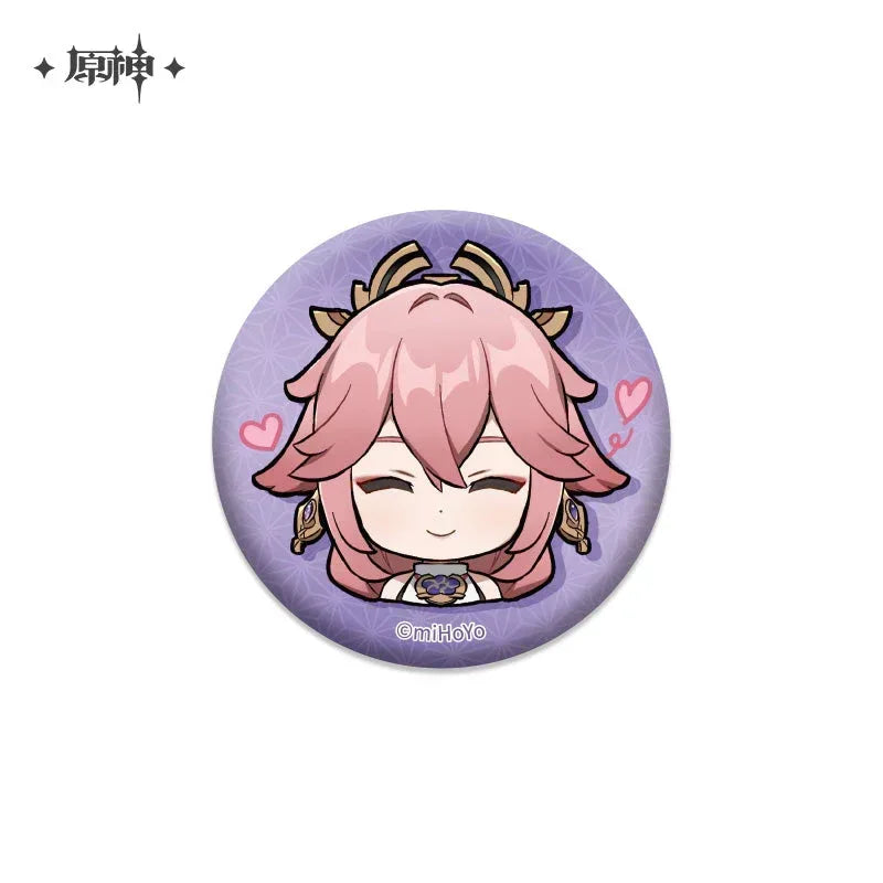 Genshin Impact Chibi Emojis Series Badge Vol.2