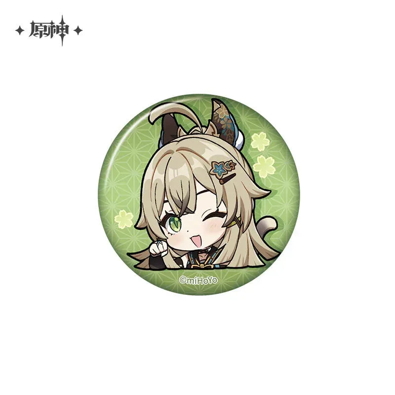 Genshin Impact Chibi Emojis Series Badge Vol.2
