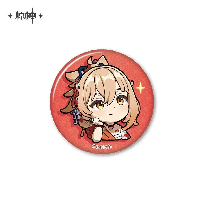 Genshin Impact Chibi Emojis Series Badge Vol.2