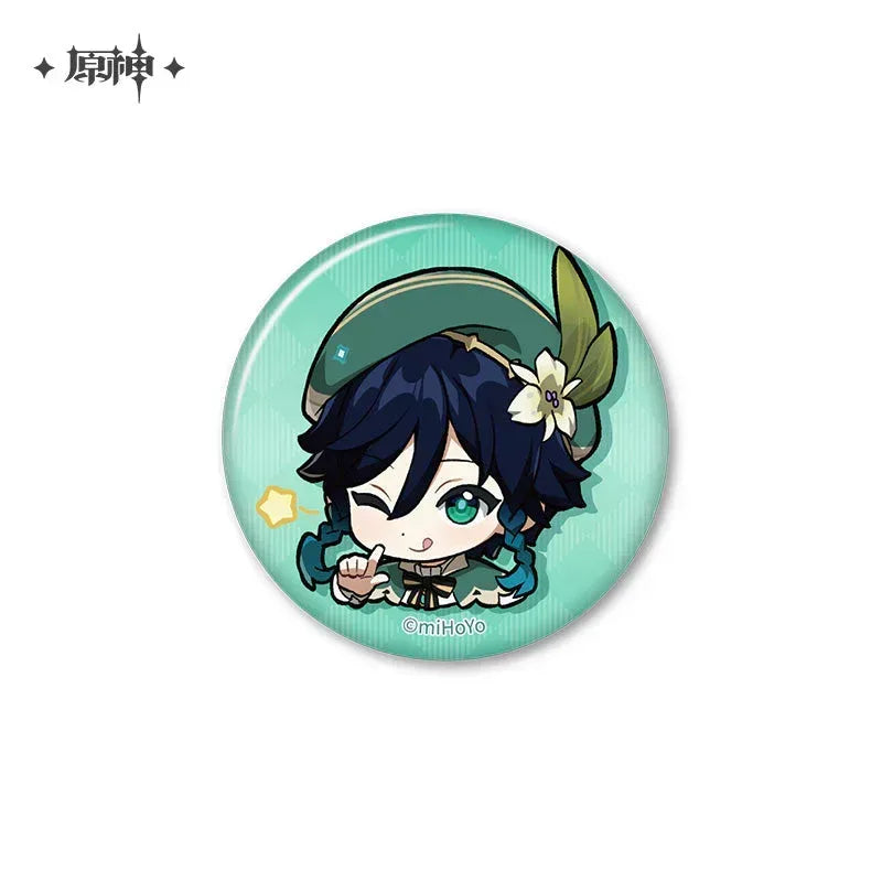 Genshin Impact Chibi Emojis Series Badge Vol.2