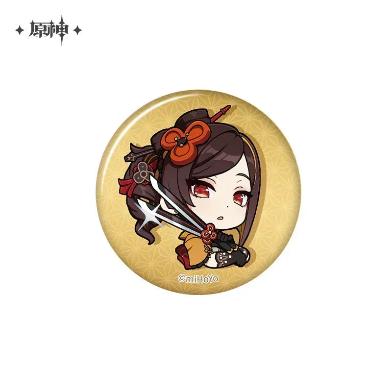 Genshin Impact Chibi Emojis Series Badge Vol.2
