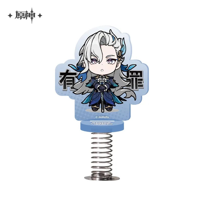 Chibi Emojis Series Happy Shaking Acrylic Stand Court of Fontaine (ONLINE ORDER ONLY)