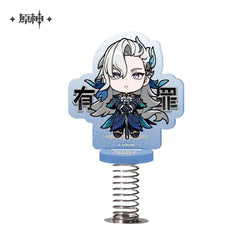 Chibi Emojis Series Happy Shaking Acrylic Stand Court of Fontaine (ONLINE ORDER ONLY)