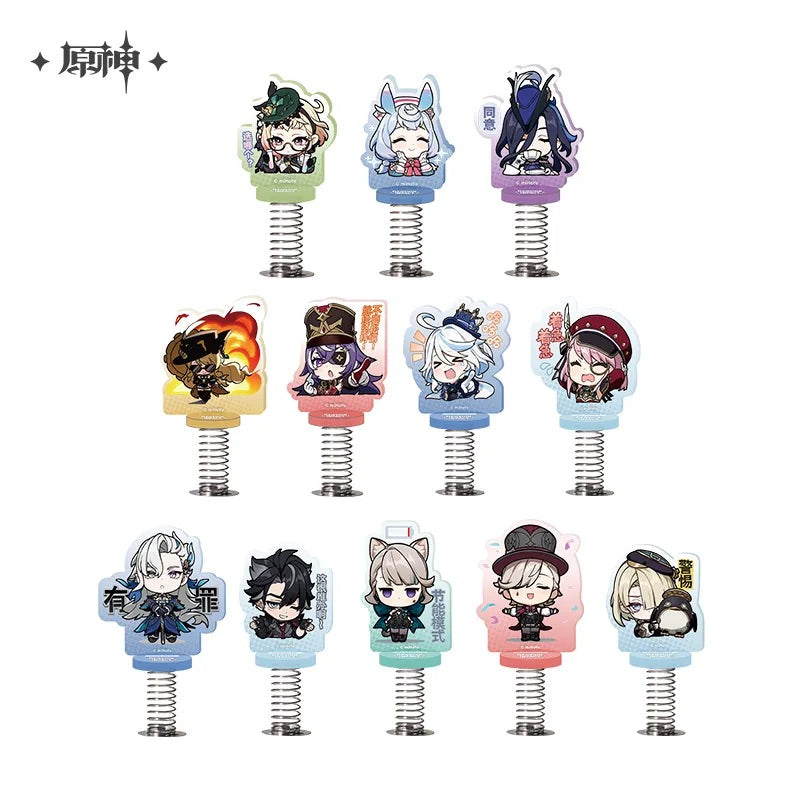 Chibi Emojis Series Happy Shaking Acrylic Stand Court of Fontaine (ONLINE ORDER ONLY)
