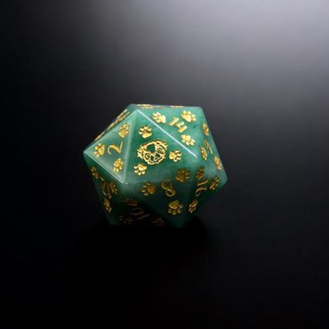 Japanese Chin Puppy Paws Aventurine 30mm D20 (ONLINE ORDER ONLY)