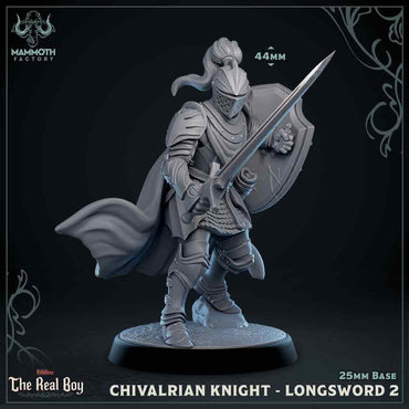 Chivalrian Knight with Longsword 2 (Paladin) (Online Only)