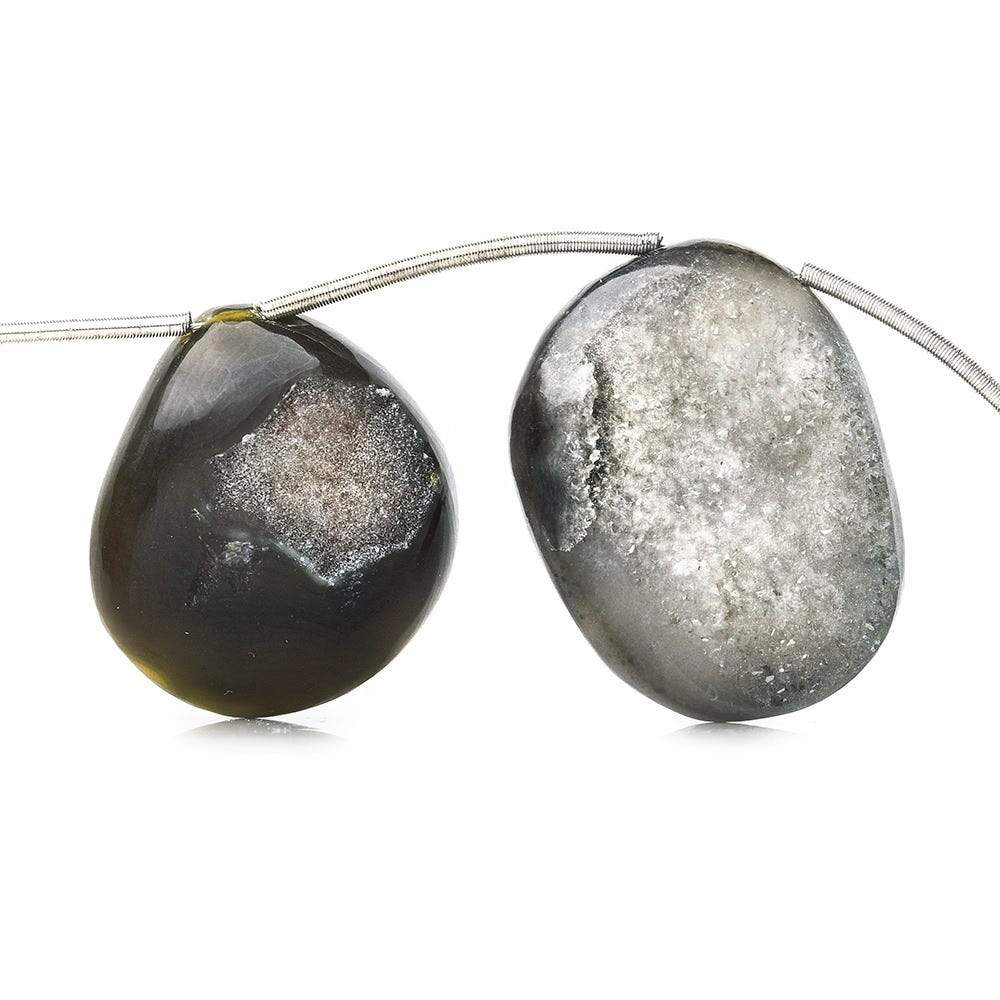 Chocolate Brown Plain Agate Drusy Beads (ONLINE ORDER ONLY)