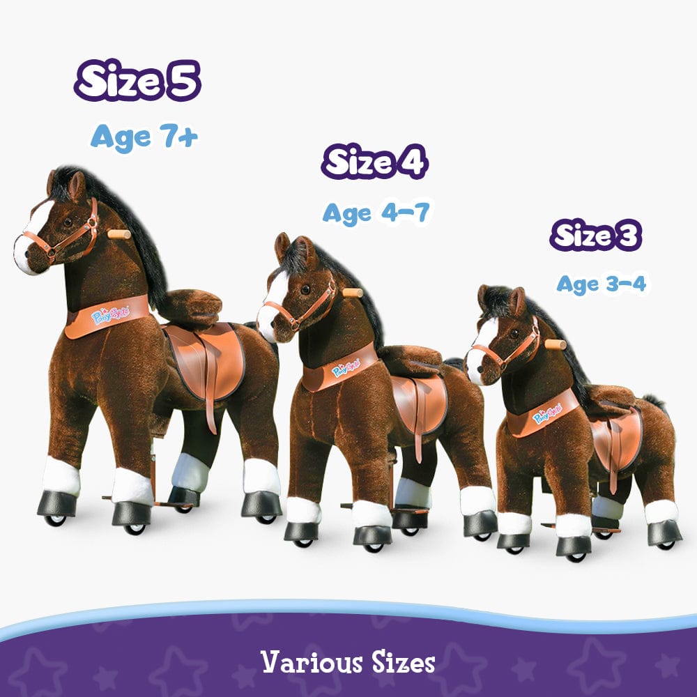 Model U® Horse Ride-On Toy Age 4–7 – Chocolate