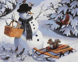Christmas Gift Snowman (ONLINE ORDER ONLY)