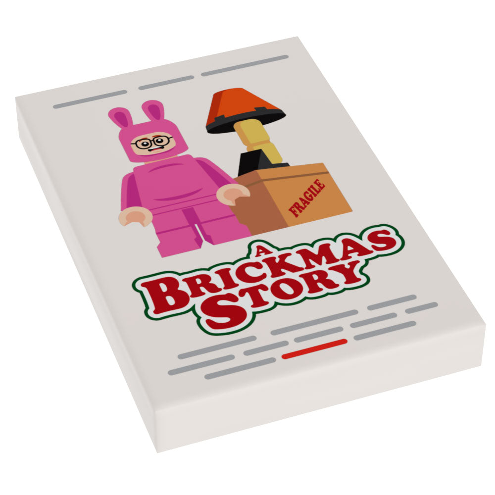 A Brickmas Story Movie Cover (2x3 Tile) - B3 Customs (Online Order Only)