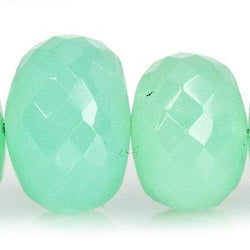 Chrysoprase Faceted Rondelle Beads, AAA Grade (ONLINE ORDER ONLY)