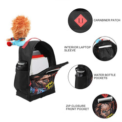 *Collective* Chucky Wanna Play 17.5" Commuter Backpack with 3D Plush Character Detail (Copy) (ONLINE ORDER ONLY)