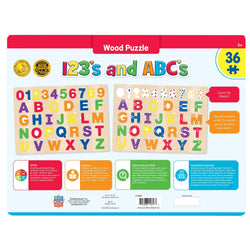 123's and ABC's - 36 Piece Wood Jigsaw Puzzle (ONLINE ORDER ONLY)