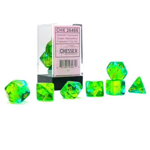 CHESSEX: POLYHEDRAL Gemini DICE SETS (Online Order Only)