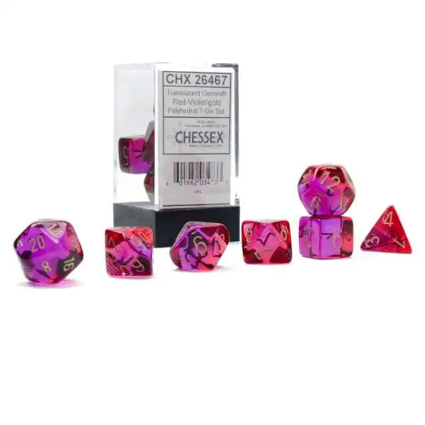 CHESSEX: POLYHEDRAL Gemini DICE SETS (Online Order Only)