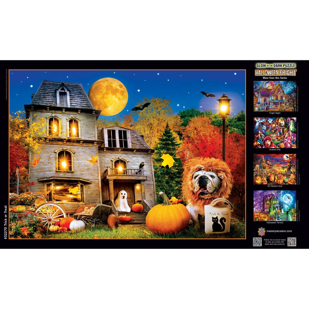 Glow in the Dark - Trick or Treat 500 Piece Jigsaw Puzzle (ONLINE ORDER ONLY)
