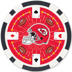 Kansas City Chiefs 100 Piece Poker Chips (ONLINE ORDER ONLY)