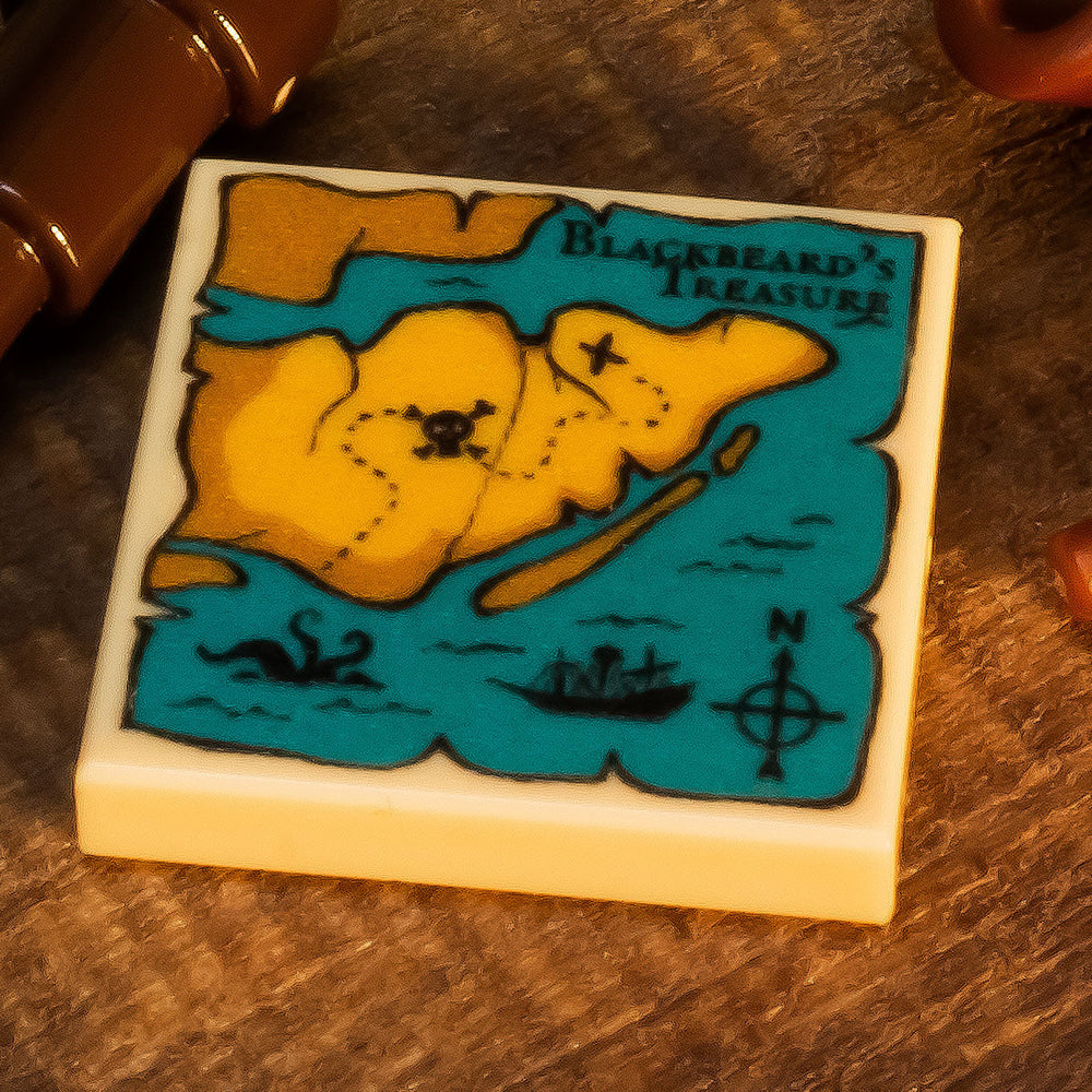 B3 Customs® Blackbeard's Treasure Map (2x2 Tile) (Online Order Only)