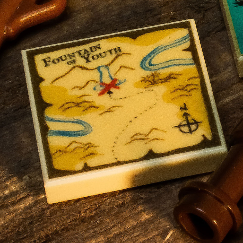 B3 Customs® Fountain of Youth Treasure Map (2x2 Tile) (Online Order Only)