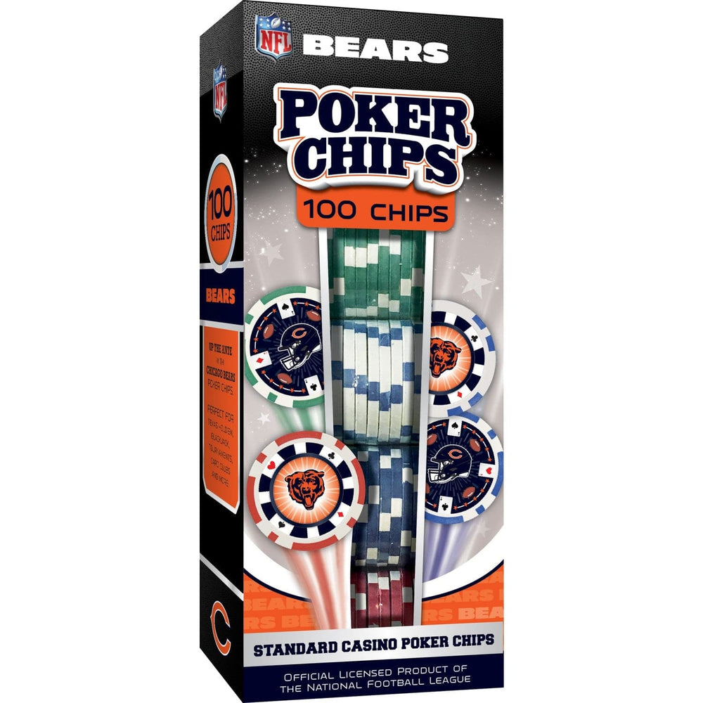 Chicago Bears 100 Piece Poker Chips (ONLINE ORDER ONLY)