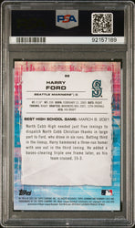 Graded 2021 Topps Bowmans Best Harry Ford #88 Atomic Refractor Rookie RC Baseball Card PSA 10 Gem Mint (ONLINE ORDER ONLY)