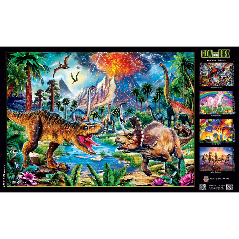 Glow in the Dark - Dinosaurs 1000 Piece Jigsaw Puzzle (ONLINE ORDER ONLY)