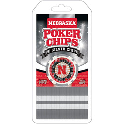 Nebraska Cornhuskers 20 Piece Poker Chips (ONLINE ORDER ONLY)