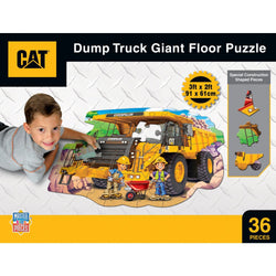 CAT - Dump Truck 36 Piece Floor Jigsaw Puzzle (ONLINE ORDER ONLY)