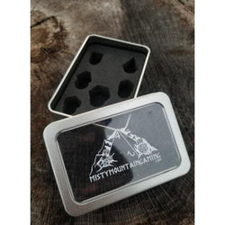 Cleric's Shadow Domain Purple And Matte Black Metal Dice Set (ONLINE ORDER ONLY)
