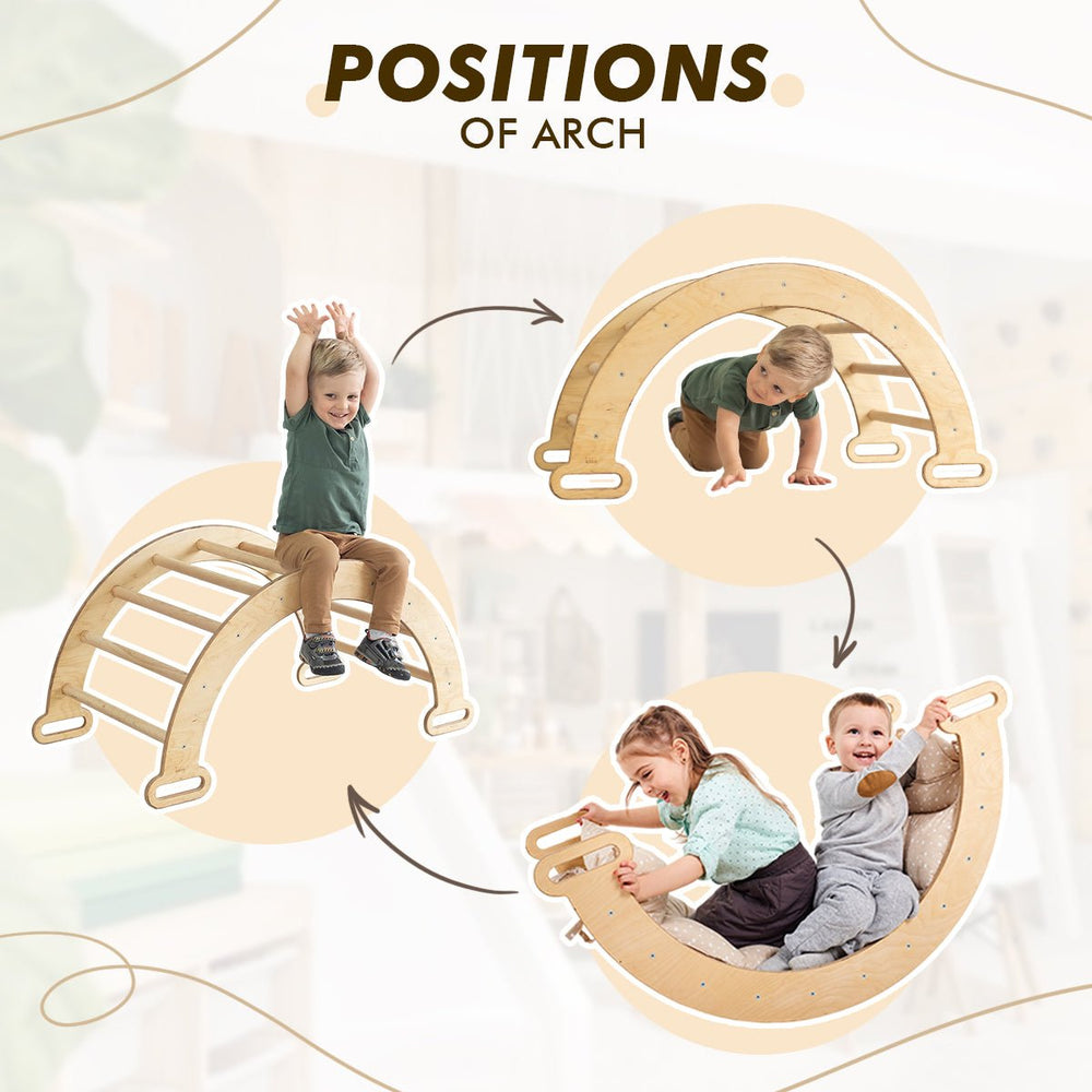 Climbing Arch + Cushion - Montessori Climbers for Toddlers (ONLINE ORDER ONLY)