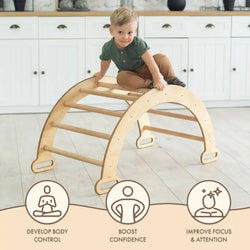 Climbing Arch & Rocker Balance - Montessori Climbers for Kids 1-7 y.o. – Beige (ONLINE ORDER ONLY)