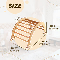 Climbing Arch & Rocker Balance - Montessori Climbers for Kids 1-7 y.o. – Beige (ONLINE ORDER ONLY)