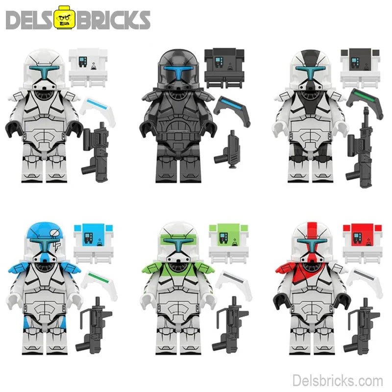 Clone Commandos Set of 6 Lego Star Wars Minifigures Custom Toys (ONLINE ORDER ONLY)