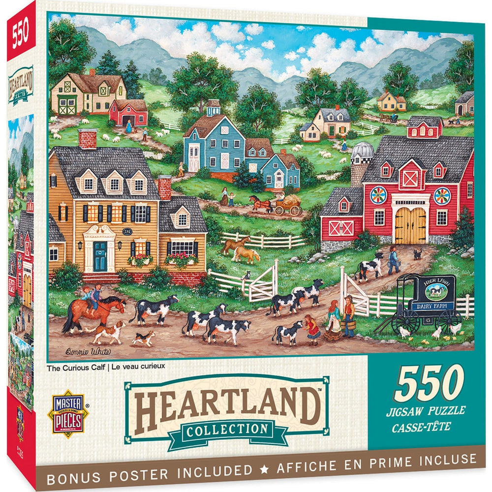 Heartland - The Curious Calf 550 Piece Jigsaw Puzzle (ONLINE ORDER ONLY)
