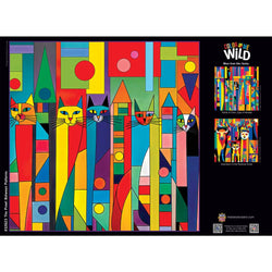 Color Me Wild - The Prowl Between Patterns 500 Piece Jigsaw Puzzle