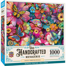 Handcrafted Menagerie - Dance Through Petals 1000 Piece Jigsaw Puzzle