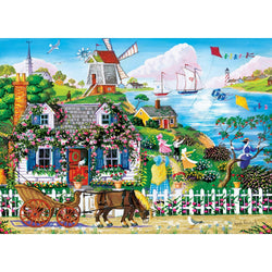 Hometown Gallery - Rambling Rose Cottage 1000 Piece Jigsaw Puzzle (ONLINE ORDER ONLY)