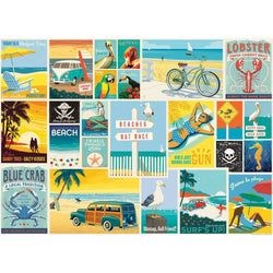 Vintage Posters - Coastal Collection 1000 Piece Jigsaw Puzzle (ONLINE ORDER ONLY)