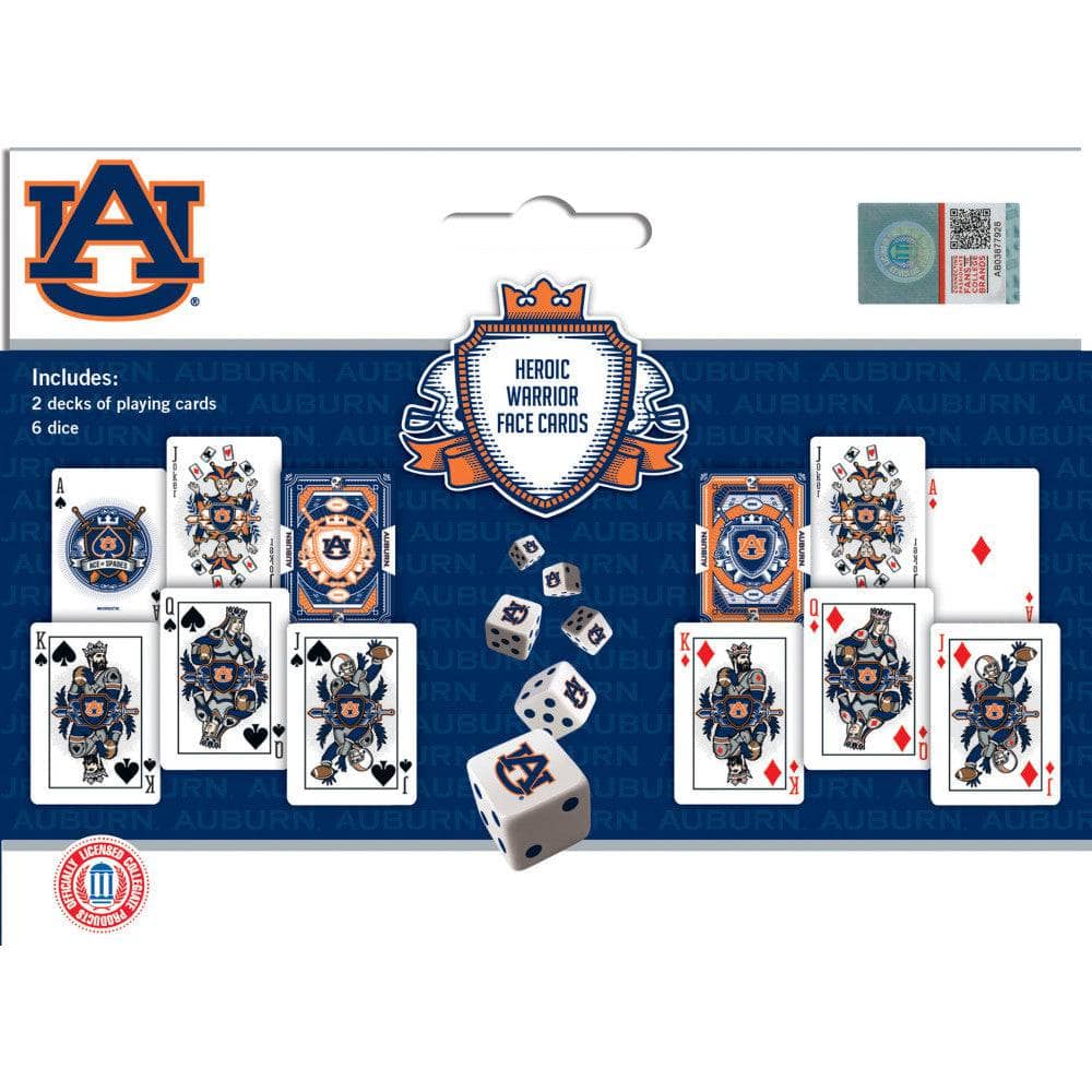 Auburn Tigers - 2-Pack Playing Cards & Dice Set (ONLINE ORDER ONLY)