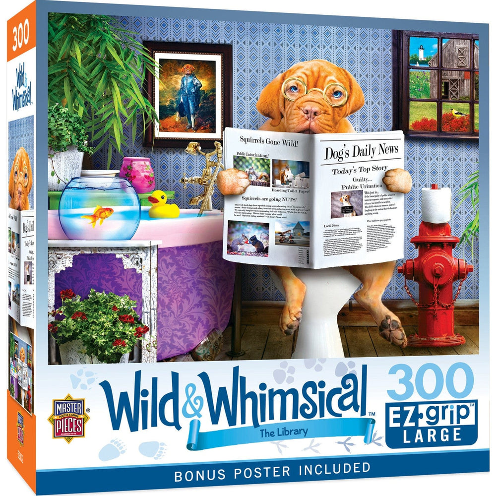 Wild & Whimsical - The Library 300 Piece EZ Grip Jigsaw Puzzle (ONLINE ORDER ONLY)